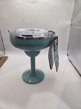 ORCA Rita 13oz Insulated Margarita Tumbler Stemmed Wine Cup with Lid Turquoise